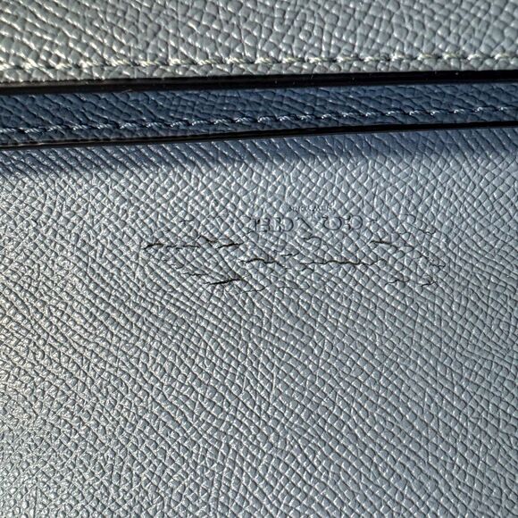 Coach Slim Envelope Wallet – Restored Blue Leather, Sealed, EUC - Picture 5 of 11